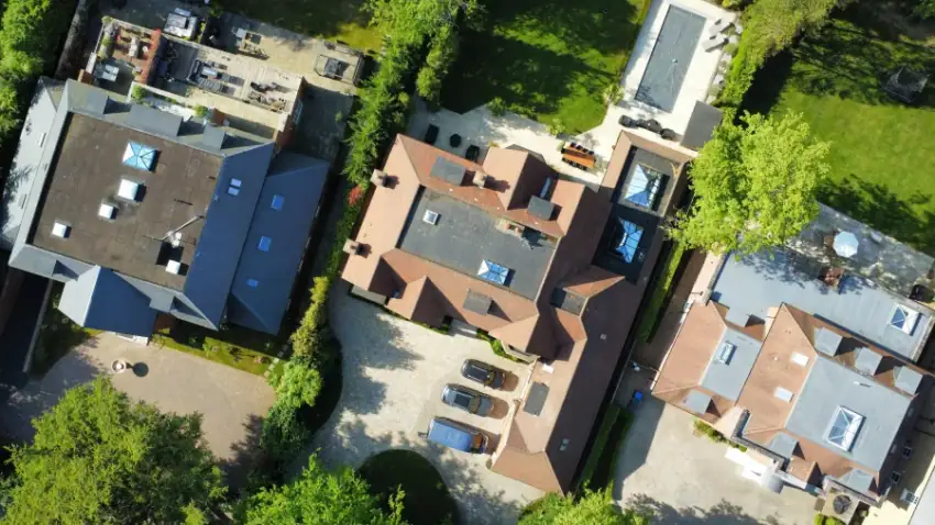 Aerial view of a clean tiled roof, Henley-on-Thames RG9